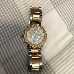 Nixon Men's 42-20 A0371431 Silver Stainless-Steel Quartz Watch